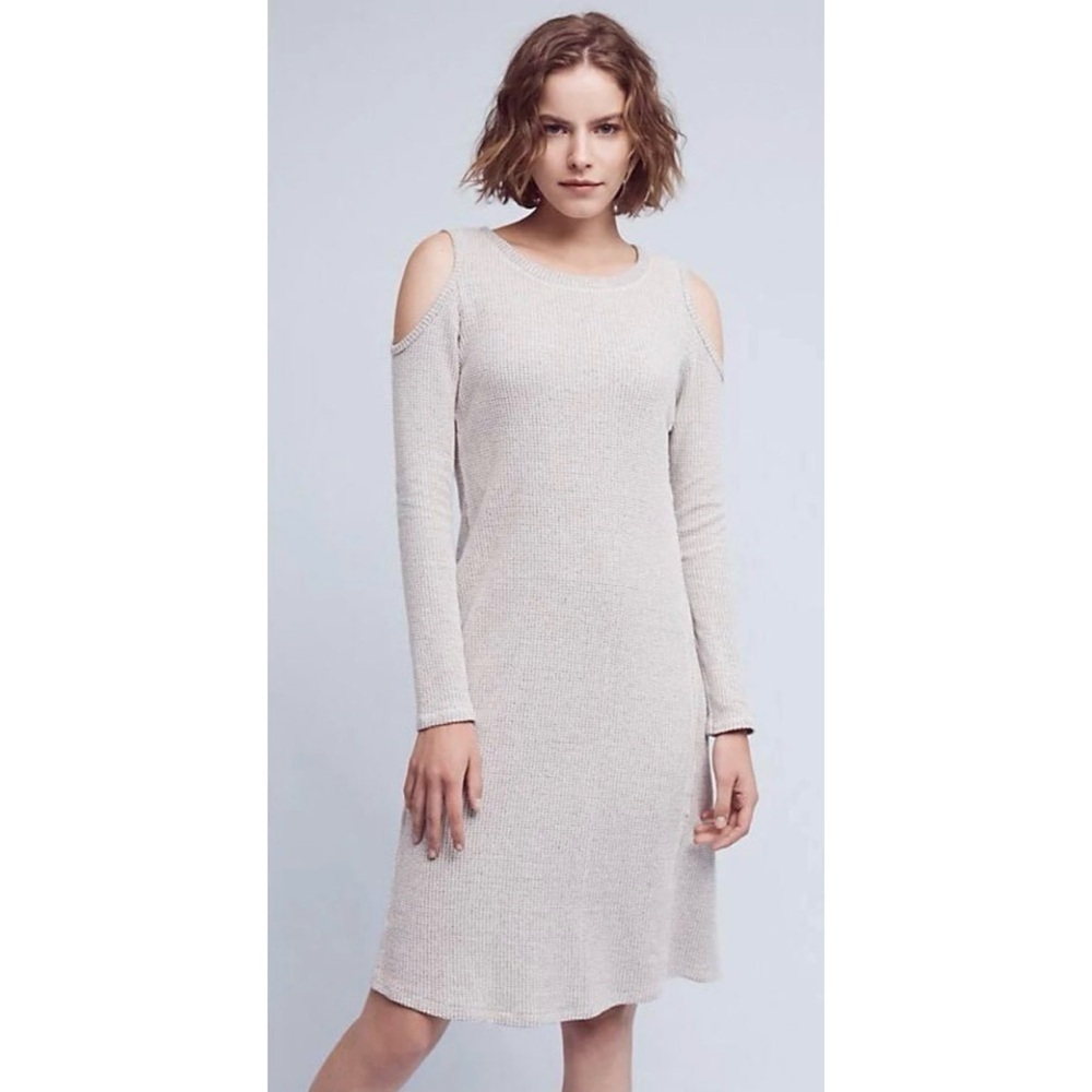 Anthropologie Sol Angeles Apres Cold Shoulder Dress